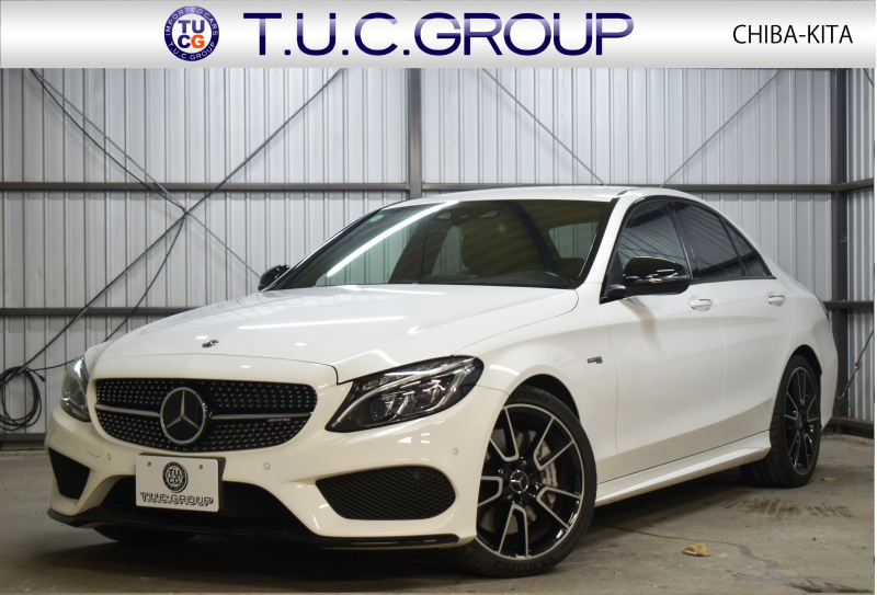 AMG Cクラス C43 4M ｴｸｽｸﾙｰｼﾌﾞ ﾚｰﾀﾞｰP 前期最終型 MEｺﾈｸﾄ 9速AT 367馬力 左H ﾋｰﾀｰ黒革 ﾃﾞｨｽﾄﾛ Bｽﾎﾟｯﾄ Lｷｰﾌﾟ AMGｴｱﾛ19AW ｷｰGO PTS ﾌﾞﾙﾒS ﾌｯﾄﾄﾗﾝｸ 地ﾃﾞｼﾞBｶﾒﾗ 2年保証
