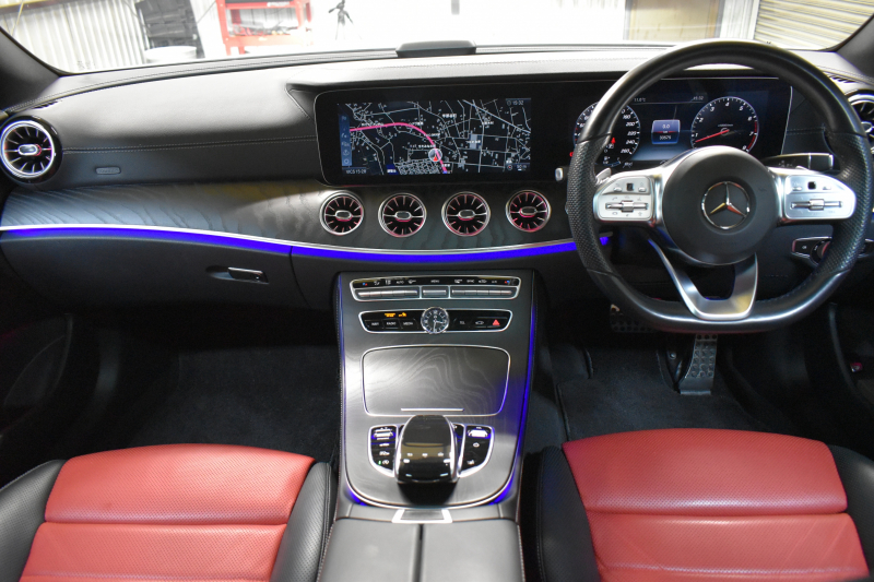 メルセデスベンツ Eクラス E450 4ﾏﾁｯｸ ｸｰﾍﾟ ｽﾎﾟｰﾂ ｴｸｽｸﾙｰｼﾌﾞ ﾚｰﾀﾞｰｾｰﾌﾃｨP 367馬力 3.0ﾘｯﾀｰ/V6 4WD ﾊﾟﾉﾗﾏｻﾝﾙｰﾌ ﾋｰﾀｰ/ｸｰﾗｰ赤黒革 ﾌﾞﾙﾒｽﾀｰ HUD ﾃﾞｨｽﾄﾛ ﾌﾞﾗｲﾝﾄﾞS Lﾁｪﾝｼﾞ AMGｴｱﾛ19AW HDDﾅﾋﾞTV 360ｶﾒﾗ ｷｰﾚｽGO ﾌｯﾄﾄﾗﾝｸ 2年保証