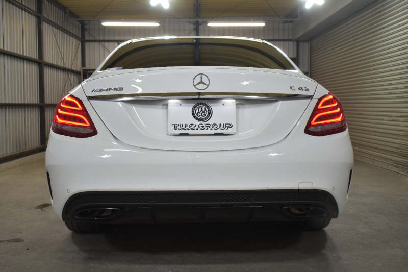 AMG Cクラス C43 4M EXC ﾚｰﾀﾞｰP  左H 1ｵｰﾅｰ 3.0LV6ﾀｰﾎﾞ367馬力 ﾋｰﾀｰ赤革 ﾃﾞｨｽﾄﾛ ﾌﾞﾗｲﾝﾄﾞｽﾎﾟｯﾄ Lｷｰﾌﾟ AMGｴｱﾛ19AW ｷｰGO ﾌﾞﾙﾒｽﾀｰS ﾌｯﾄﾄﾗﾝｸ 地ﾃﾞｼﾞBｶﾒﾗ PTS 2年保証