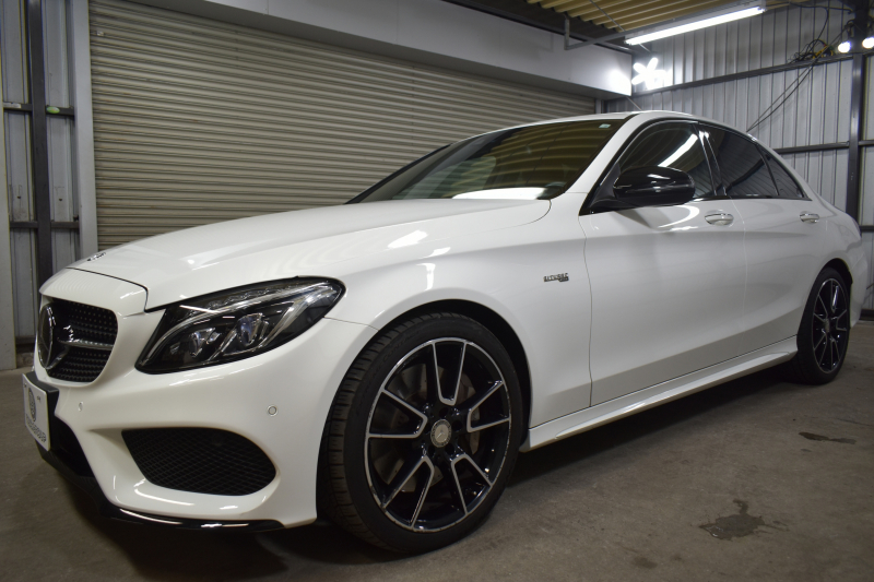AMG Cクラス C43 4M EXC ﾚｰﾀﾞｰP  左H 1ｵｰﾅｰ 3.0LV6ﾀｰﾎﾞ367馬力 ﾋｰﾀｰ赤革 ﾃﾞｨｽﾄﾛ ﾌﾞﾗｲﾝﾄﾞｽﾎﾟｯﾄ Lｷｰﾌﾟ AMGｴｱﾛ19AW ｷｰGO ﾌﾞﾙﾒｽﾀｰS ﾌｯﾄﾄﾗﾝｸ 地ﾃﾞｼﾞBｶﾒﾗ PTS 2年保証