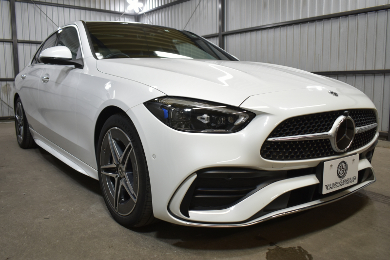 メルセデスベンツ Cクラス C200 4ﾏﾁｯｸ AVG AMGﾗｲﾝ ﾚｻﾞｰｴｸｽｸﾙｰｼﾌﾞ ﾚｰﾀﾞｰｾｰﾌﾃｨP ﾍﾞｰｼｯｸP  新型Cｸﾗｽ ISG搭載　9速 MEｺﾈｸﾄ 1ｵｰﾅｰ ﾊﾟﾉﾗﾏｻﾝﾙｰﾌ ﾋｰﾀｰ黒革 ACC LﾁｪﾝｼﾞA ﾌﾞﾗｲﾝﾄﾞS  AMGｴｱﾛ18AW MBUXﾅﾋﾞ360ｶﾒﾗ 2年保証