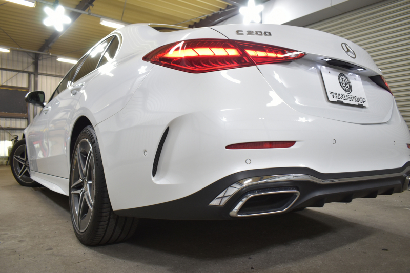 メルセデスベンツ Cクラス C200 4ﾏﾁｯｸ AVG AMGﾗｲﾝ ﾚｻﾞｰｴｸｽｸﾙｰｼﾌﾞ ﾚｰﾀﾞｰｾｰﾌﾃｨP ﾍﾞｰｼｯｸP  新型Cｸﾗｽ ISG搭載　9速 MEｺﾈｸﾄ 1ｵｰﾅｰ ﾊﾟﾉﾗﾏｻﾝﾙｰﾌ ﾋｰﾀｰ黒革 ACC LﾁｪﾝｼﾞA ﾌﾞﾗｲﾝﾄﾞS  AMGｴｱﾛ18AW MBUXﾅﾋﾞ360ｶﾒﾗ 2年保証