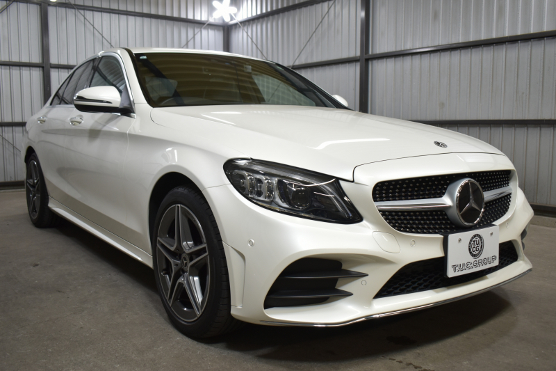 メルセデスベンツ Cクラス C220d AVG AMGﾗｲﾝ  RSP 後期型  ﾃﾞｨｰｾﾞﾙﾀｰﾎﾞ194馬力 燃費18.9km MEｺﾈ 9速 ﾋｰﾀｰ黒革 ﾃﾞｨｽﾄﾛ BSM LﾁｪﾝｼﾞAMGｴｱﾛ18AW ｷｰGO PTS 地ﾃﾞｼﾞﾅﾋﾞBｶﾒ 2年保証
