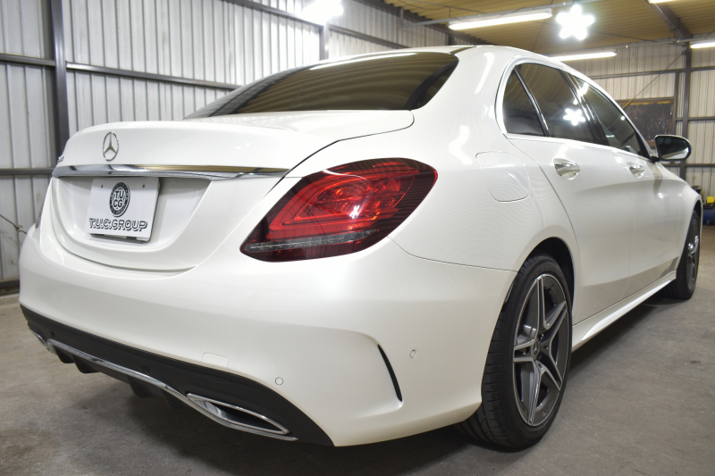 メルセデスベンツ Cクラス C220d AVG AMGﾗｲﾝ  RSP 後期型  ﾃﾞｨｰｾﾞﾙﾀｰﾎﾞ194馬力 燃費18.9km MEｺﾈ 9速 ﾋｰﾀｰ黒革 ﾃﾞｨｽﾄﾛ BSM LﾁｪﾝｼﾞAMGｴｱﾛ18AW ｷｰGO PTS 地ﾃﾞｼﾞﾅﾋﾞBｶﾒ 2年保証