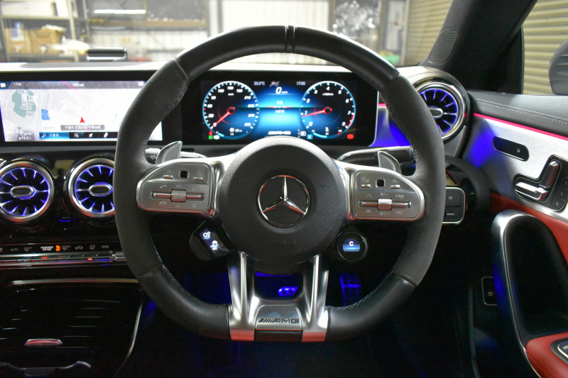 AMG CLAクラス CLA45S 4Mﾌﾟﾗｽ ｼｭｰﾃｨﾝｸﾞB ﾚｰﾀﾞｰｾｰﾌﾃｨP ﾊﾟﾉﾗﾏｻﾝﾙｰﾌ 19AW ﾚｯﾄﾞｷｬﾘﾊﾟｰ 赤黒革 ﾊﾟﾌｫｰﾏﾝｽｽﾃｱﾘﾝｸﾞ ﾄﾞﾗｲﾌﾞｺﾝﾄﾛｰﾙｽｲｯﾁ MBUXﾅﾋﾞTV Bｶﾒﾗ ﾌｯﾄｹﾞｰﾄ ﾜｲﾔﾚｽﾁｬｰｼﾞ ﾃﾞｨｽﾄﾛﾆｯｸ ﾌﾞﾗｲﾝﾄﾞｽﾎﾟｯﾄ ｷｰﾚｽｺﾞｰ 2年保証