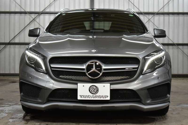 メルセデスベンツ GLA GLA45 4ﾏﾁｯｸ ﾚｰﾀﾞｰｾｰﾌﾃｨP 高出力ｴﾝｼﾞﾝ360馬力  ﾋｰﾀｰ黒革 ﾃﾞｨｽﾄﾛﾆｯｸﾌﾟﾗｽ ﾌﾞﾗｲﾝｯﾄﾞｽﾎﾟｯﾄ ﾚｰﾝｷｰﾌﾟ AMGｴｱﾛ19AW ｷｰﾚｽGO ﾏﾙﾁｶﾗｰｱﾝﾋﾞｴﾝﾄ 地デジBｶﾒﾗ ﾊﾟｰｸﾄﾛﾆｯｸ 2年保証