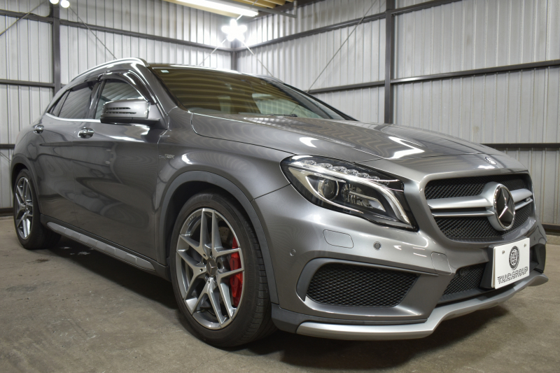 メルセデスベンツ GLA GLA45 4ﾏﾁｯｸ ﾚｰﾀﾞｰｾｰﾌﾃｨP 高出力ｴﾝｼﾞﾝ360馬力  ﾋｰﾀｰ黒革 ﾃﾞｨｽﾄﾛﾆｯｸﾌﾟﾗｽ ﾌﾞﾗｲﾝｯﾄﾞｽﾎﾟｯﾄ ﾚｰﾝｷｰﾌﾟ AMGｴｱﾛ19AW ｷｰﾚｽGO ﾏﾙﾁｶﾗｰｱﾝﾋﾞｴﾝﾄ 地デジBｶﾒﾗ ﾊﾟｰｸﾄﾛﾆｯｸ 2年保証