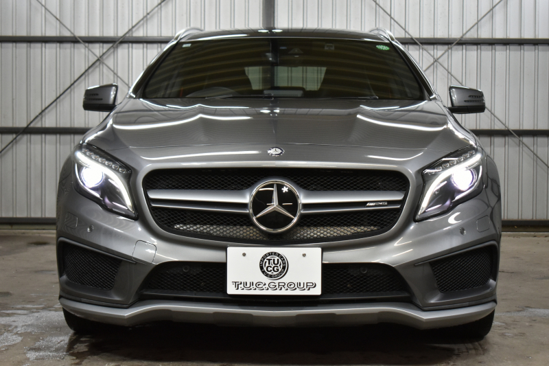 メルセデスベンツ GLA GLA45 4ﾏﾁｯｸ ﾚｰﾀﾞｰｾｰﾌﾃｨP 高出力ｴﾝｼﾞﾝ360馬力  ﾋｰﾀｰ黒革 ﾃﾞｨｽﾄﾛﾆｯｸﾌﾟﾗｽ ﾌﾞﾗｲﾝｯﾄﾞｽﾎﾟｯﾄ ﾚｰﾝｷｰﾌﾟ AMGｴｱﾛ19AW ｷｰﾚｽGO ﾏﾙﾁｶﾗｰｱﾝﾋﾞｴﾝﾄ 地デジBｶﾒﾗ ﾊﾟｰｸﾄﾛﾆｯｸ 2年保証
