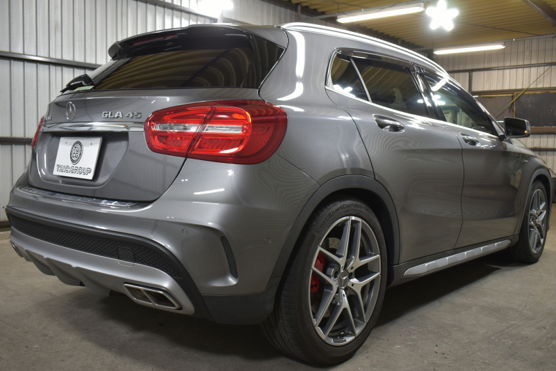 メルセデスベンツ GLA GLA45 4ﾏﾁｯｸ ﾚｰﾀﾞｰｾｰﾌﾃｨP 高出力ｴﾝｼﾞﾝ360馬力  ﾋｰﾀｰ黒革 ﾃﾞｨｽﾄﾛﾆｯｸﾌﾟﾗｽ ﾌﾞﾗｲﾝｯﾄﾞｽﾎﾟｯﾄ ﾚｰﾝｷｰﾌﾟ AMGｴｱﾛ19AW ｷｰﾚｽGO ﾏﾙﾁｶﾗｰｱﾝﾋﾞｴﾝﾄ 地デジBｶﾒﾗ ﾊﾟｰｸﾄﾛﾆｯｸ 2年保証