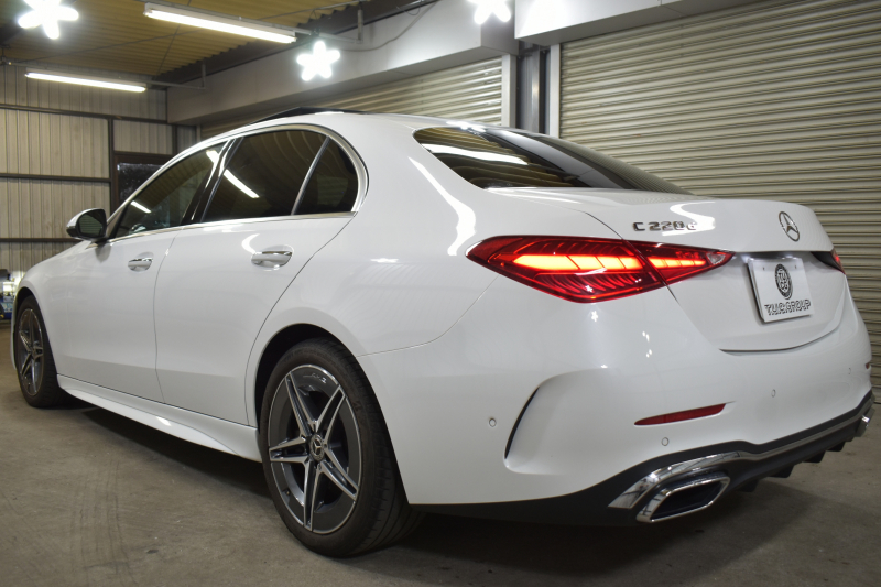 メルセデスベンツ Cクラス C220d AVG AMGﾗｲﾝ ﾚｻﾞｰｴｸｽｸﾙｰｼﾌﾞ ﾍﾞｰｼｯｸP ﾚｰﾀﾞｰｾｰﾌﾃｨP  ISG搭載 ﾊﾟﾉﾗﾏｻﾝﾙｰﾌ ﾋｰﾀｰ黒革  ACC BSM Lﾁｪﾝｼﾞ AMGｴｱﾛ18AW 電動ﾄﾗﾝｸ ﾍｯﾄﾞｱｯﾌﾟD ｷｰﾚｽGO MBUXﾅﾋﾞ360ｶﾒﾗ 2年保証