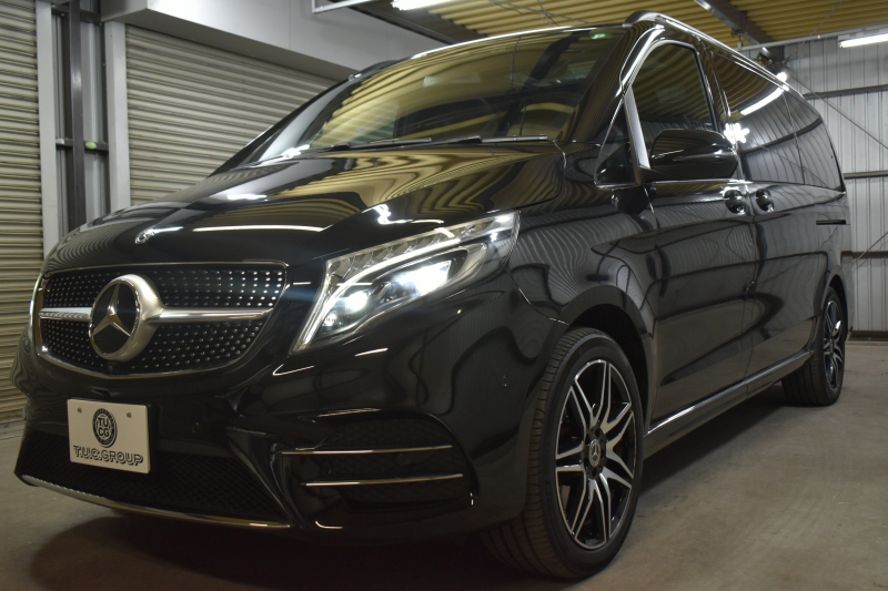 メルセデスベンツ Vクラス V220d ｱﾊﾞﾝｷﾞｬﾙﾄﾞﾛﾝｸﾞ AMGﾗｲﾝ ﾚｰﾀﾞｰP  1ｵｰﾅｰ車両 2.2L直4ﾀｰﾎﾞ ﾊﾟﾉﾗﾏｻﾝﾙｰﾌ  ﾋｰﾀｰ黒革 ﾃﾞｨｽﾄﾛ BSM Lｷｰﾌﾟ AMGｴｱﾛ19AW 両側電動ｽﾗｲﾄﾞ ﾌﾞﾙﾒS 電動Rｹﾞｰﾄ 地ﾃﾞｼﾞ360ｶﾒﾗ 2年保証