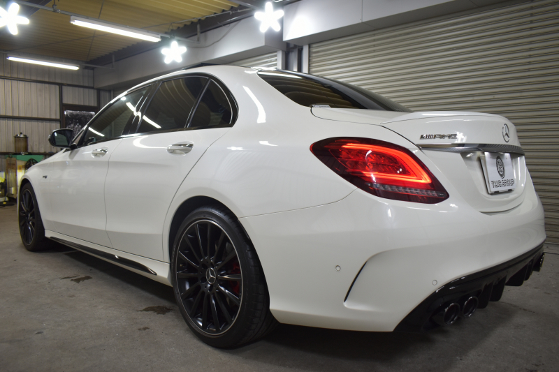 メルセデスベンツ Cクラス C43 4ﾏﾁｯｸ  ﾚｰﾀﾞｰｾｰﾌﾃｨP 後期型 右H 3.0ﾘｯﾀｰV6/390馬力 MEｺﾈｸﾄ ｺﾗﾑ9速AT ﾊﾟﾉﾗﾏｻﾝﾙｰﾌ ﾋｰﾀｰ黒本革 ﾃﾞｨｽﾄﾛ BSM Lﾁｪﾝｼﾞ AMGｴｱﾛ ｷｰGO ﾊﾟｰｸﾄﾛ ﾌｯﾄﾄﾗﾝｸ HUD ﾌﾞﾙﾒｽﾀｰS 液晶ﾒｰﾀｰ LEDﾍｯﾄﾞﾗｲﾄ 地ﾃﾞｼﾞﾅﾋﾞ Bｶﾒﾗ 2年保証