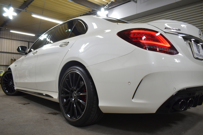 メルセデスベンツ Cクラス C43 4ﾏﾁｯｸ  ﾚｰﾀﾞｰｾｰﾌﾃｨP 後期型 右H 3.0ﾘｯﾀｰV6/390馬力 MEｺﾈｸﾄ ｺﾗﾑ9速AT ﾊﾟﾉﾗﾏｻﾝﾙｰﾌ ﾋｰﾀｰ黒本革 ﾃﾞｨｽﾄﾛ BSM Lﾁｪﾝｼﾞ AMGｴｱﾛ ｷｰGO ﾊﾟｰｸﾄﾛ ﾌｯﾄﾄﾗﾝｸ HUD ﾌﾞﾙﾒｽﾀｰS 液晶ﾒｰﾀｰ LEDﾍｯﾄﾞﾗｲﾄ 地ﾃﾞｼﾞﾅﾋﾞ Bｶﾒﾗ 2年保証