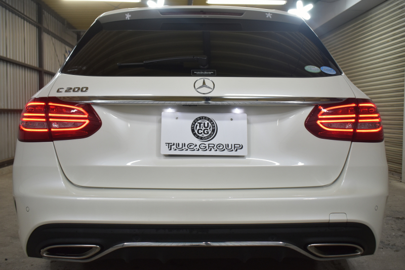 メルセデスベンツ Cクラス C200ﾜｺﾞﾝ AVG AMGﾗｲﾝ ﾚｰﾀﾞｰSP 後期型 9速 ﾐｰｺﾈｸﾄ ﾃﾞｨｽﾄﾛ LﾁｪﾝｼﾞﾌﾞﾗｲﾝﾄﾞS  誤発進 ﾋｰﾀｰ黒革 AMGｴｱﾛ18AW ｷｰﾚｽGo PTS 電動Rｹﾞｰﾄ 地ﾃﾞｼﾞBｶﾒﾗ 2年保証