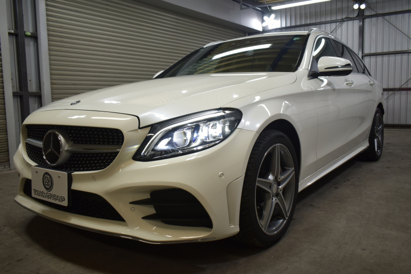 メルセデスベンツ Cクラス C200ﾜｺﾞﾝ AVG AMGﾗｲﾝ ﾚｰﾀﾞｰSP 後期型 9速 ﾐｰｺﾈｸﾄ ﾃﾞｨｽﾄﾛ LﾁｪﾝｼﾞﾌﾞﾗｲﾝﾄﾞS  誤発進 ﾋｰﾀｰ黒革 AMGｴｱﾛ18AW ｷｰﾚｽGo PTS 電動Rｹﾞｰﾄ 地ﾃﾞｼﾞBｶﾒﾗ 2年保証