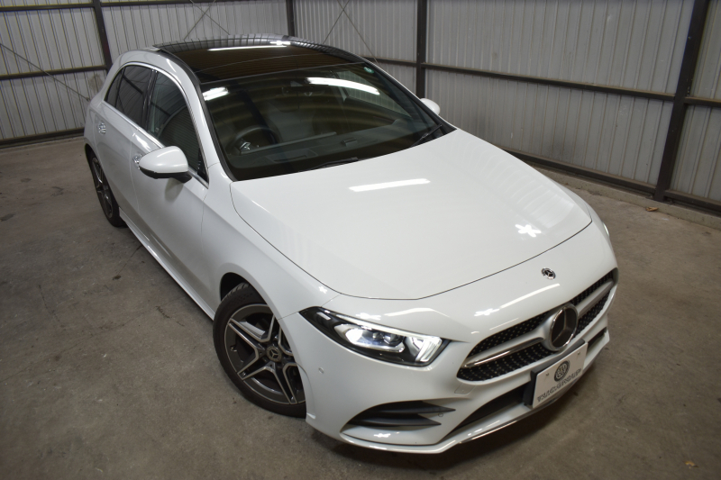 メルセデスベンツ Aクラス A200d AMGﾗｲﾝ AMGﾚｻﾞｰｴｸｽｸﾙｰｼﾌﾞ ｱﾄﾞﾊﾞﾝｽﾄﾞ/ﾚｰﾀﾞｰｾｰﾌﾃｨP ﾃﾞｨｰｾﾞﾙ燃費 18.8km MEｺﾈｸﾄ 8速AT ﾊﾟﾉﾗﾏｻﾝﾙｰﾌ ﾋｰﾀｰ黒灰革 ﾃﾞｨｽﾄﾛ BSM Lﾁｪﾝｼﾞ AMGｴｱﾛ18AW ｷｰﾚｽGO PTS HUD ｱﾄﾞﾊﾞﾝｽﾄﾞｻｳﾝﾄﾞ 対話式ﾅﾋﾞ 360ｶﾒﾗ 2年保証