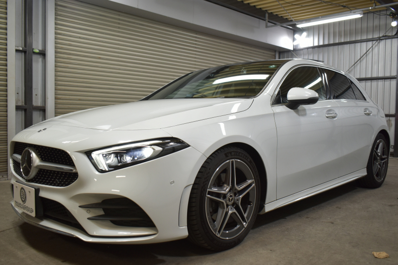 メルセデスベンツ Aクラス A200d AMGﾗｲﾝ AMGﾚｻﾞｰｴｸｽｸﾙｰｼﾌﾞ ｱﾄﾞﾊﾞﾝｽﾄﾞ/ﾚｰﾀﾞｰｾｰﾌﾃｨP ﾃﾞｨｰｾﾞﾙ燃費 18.8km MEｺﾈｸﾄ 8速AT ﾊﾟﾉﾗﾏｻﾝﾙｰﾌ ﾋｰﾀｰ黒灰革 ﾃﾞｨｽﾄﾛ BSM Lﾁｪﾝｼﾞ AMGｴｱﾛ18AW ｷｰﾚｽGO PTS HUD ｱﾄﾞﾊﾞﾝｽﾄﾞｻｳﾝﾄﾞ 対話式ﾅﾋﾞ 360ｶﾒﾗ 2年保証