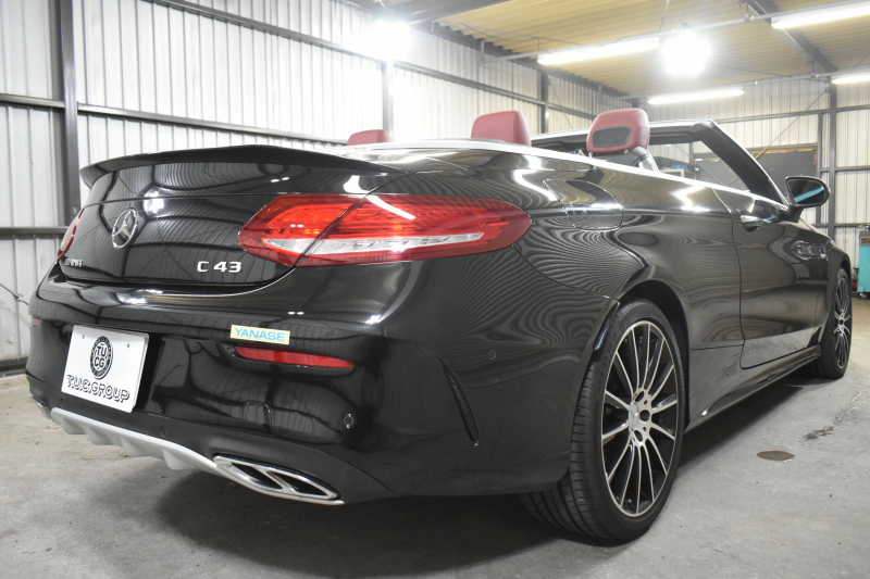 AMG Cクラス C43 4ﾏﾁｯｸ ｶﾌﾞﾘｵﾚ ﾚｰﾀﾞｰｾｰﾌﾃｨP 3ﾘｯﾀｰV6/367馬力 9速AT 4WD ﾌﾞﾙﾒｽﾀｰS ﾋｰﾀｰ赤本革/黒幌 ｴｱｽｶｰﾌ/ｴｱｷｬｯﾌﾟ ﾃﾞｨｽﾄﾛ Lｷｰﾌﾟ AMGｴｱﾛ19AW ｷｰﾚｽGO ﾊﾟｰｸﾄﾛ LEDﾍｯﾄﾞﾗｲﾄ ﾏﾙﾁｶﾗｰｱﾝﾋﾞｴﾝﾄﾗｲﾄ 地ﾃﾞｼﾞﾅﾋﾞ Bｶﾒﾗ 2年保証