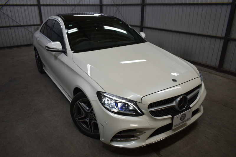 メルセデスベンツ Cクラス C200 ﾛｰﾚｳｽｴﾃﾞｨｼｮﾝ ｽﾎﾟｰﾂ+P ﾚｰﾀﾞｰｾｰﾌﾃｨP 特別仕様 BSG搭載 ﾊﾟﾉﾗﾏｻﾝﾙｰﾌ ﾋｰﾀｰ黒革 ﾃﾞｨｽﾄﾛ BSM Lｷｰﾌﾟ AMGｴｱﾛ18AW ｷｰﾚｽGo PTS 液晶ﾒｰﾀｰ  LEDﾍｯﾄﾞﾗｲﾄ 地ﾃﾞｼﾞﾅﾋﾞ Bｶﾒﾗ 2年保証