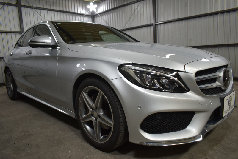 メルセデスベンツ Cクラス C220dAVG AMGﾗｲﾝ ﾍﾞｰｼｯｸP ﾚｰﾀﾞｰｾｰﾌﾃｨP 2.2ﾘｯﾀｰ/ﾃﾞｨｰｾﾞﾙ 170馬力 燃費20.3㎞ 9速  ﾋｰﾀｰ黒革 ﾃﾞｨｽﾄﾛ BSM Lｷｰﾌﾟ AMGｴｱﾛ18AW ｷｰﾚｽGo ﾊﾟｰｸﾄﾛ LEDﾍｯﾄﾞﾗｲﾄ 地ﾃﾞｼﾞﾅﾋﾞ Bｶﾒﾗ 2年保証