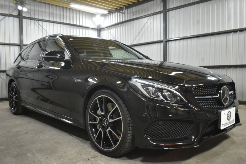 AMG Cクラス C43ﾜｺﾞﾝ 4ﾏﾁｯｸ ﾚｰﾀﾞｰｾｰﾌﾃｨP ｺﾗﾑ9速AT 367馬力 3.0/V6 4WD ﾊﾟﾉﾗﾏｻﾝﾙｰﾌ ﾋｰﾀｰ黒本革 ﾃﾞｨｽﾄﾛ BSM Lｷｰﾌﾟ AMGｴｱﾛ19AW ｷｰﾚｽGO ﾊﾟｰｸﾄﾛ ﾌﾞﾙﾒｽﾀｰｻｳﾝﾄﾞ ﾌｯﾄｹﾞｰﾄ LEDﾍｯﾄﾞﾗｲﾄ ﾏﾙﾁｶﾗｰｱﾝﾋﾞｴﾝﾄﾗｲﾄ 地ﾃﾞｼﾞﾅﾋﾞ Bｶﾒﾗ 2年保証