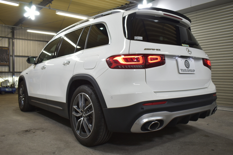 AMG GLB MercedesAMG GLB35 4ﾏﾁｯｸ ｱﾄﾞﾊﾞﾝｽﾄﾞﾊﾟｯｹｰｼﾞ ﾚｰﾀﾞｰｾｰﾌﾃｨP 8速 ｻﾝﾙｰﾌ ﾋｰﾀｰ黒/赤革 対話式ﾅﾋﾞ ﾃﾞｨｽﾄﾛ BSM Lｷｰﾌﾟ AMGｴｱﾛ19AW ｷｰﾚｽGO PTS HUD  地ﾃﾞｼﾞﾅﾋﾞ 360ｶﾒﾗ 新車保証継承可