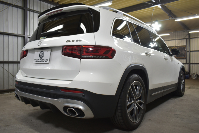 AMG GLB MercedesAMG GLB35 4ﾏﾁｯｸ ｱﾄﾞﾊﾞﾝｽﾄﾞﾊﾟｯｹｰｼﾞ ﾚｰﾀﾞｰｾｰﾌﾃｨP 8速 ｻﾝﾙｰﾌ ﾋｰﾀｰ黒/赤革 対話式ﾅﾋﾞ ﾃﾞｨｽﾄﾛ BSM Lｷｰﾌﾟ AMGｴｱﾛ19AW ｷｰﾚｽGO PTS HUD  地ﾃﾞｼﾞﾅﾋﾞ 360ｶﾒﾗ 新車保証継承可