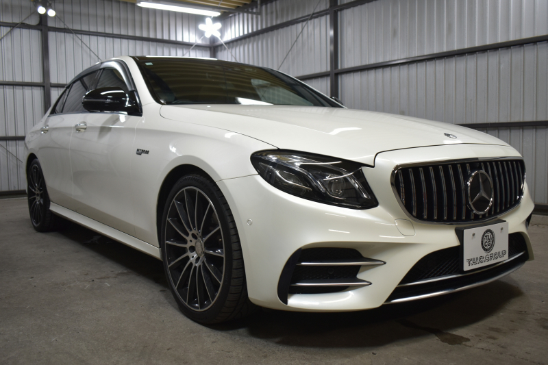 メルセデスベンツ Eクラス E43 4M ｴｸｽｸﾙｰｼﾌﾞ ﾚｰﾀﾞｰｾｰﾌﾃｨP ﾐｰｺﾈｸﾄ ﾊﾟﾉﾗﾏｻﾝﾙｰﾌ 全席ﾋｰﾀｰ茶革 ﾃﾞｨｽﾄﾛﾆｯｸ ﾌﾞﾗｲﾝﾄﾞｽﾎﾟｯﾄ ﾚｰﾝﾁｪﾝｼﾞA AMGｴｱﾛ20AW ﾌﾞﾙﾒS 地ﾃﾞｼﾞ360ｶﾒﾗ 2年保証