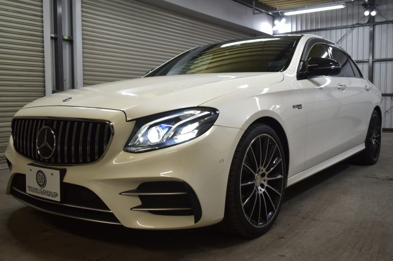 メルセデスベンツ Eクラス E43 4M ｴｸｽｸﾙｰｼﾌﾞ ﾚｰﾀﾞｰｾｰﾌﾃｨP ﾐｰｺﾈｸﾄ ﾊﾟﾉﾗﾏｻﾝﾙｰﾌ 全席ﾋｰﾀｰ茶革 ﾃﾞｨｽﾄﾛﾆｯｸ ﾌﾞﾗｲﾝﾄﾞｽﾎﾟｯﾄ ﾚｰﾝﾁｪﾝｼﾞA AMGｴｱﾛ20AW ﾌﾞﾙﾒS 地ﾃﾞｼﾞ360ｶﾒﾗ 2年保証