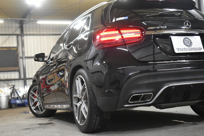 AMG GLA GLA45AMG 4M AMGｱﾄﾞﾊﾞﾝｽﾄﾞP ﾚｰﾀﾞｰｾｰﾌﾃｨP 後期型 ﾊﾟﾉﾗﾏｻﾝﾙｰﾌ ﾊｰﾏﾝｶｰﾄﾞﾝ ﾋｰﾀｰ付き黒革ﾊﾟﾌｫｰﾏﾝｽｼｰﾄ ﾃﾞｨｽﾄﾛﾆｯｸﾌﾟﾗｽ ﾌﾞﾗｲﾝﾄﾞｽﾎﾟｯﾄ ｷｰﾚｽGO 地デジBｶﾒﾗ 2年保証