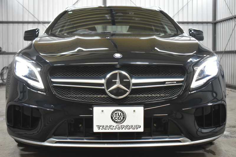 AMG GLA GLA45AMG 4M AMGｱﾄﾞﾊﾞﾝｽﾄﾞP ﾚｰﾀﾞｰｾｰﾌﾃｨP 後期型 ﾊﾟﾉﾗﾏｻﾝﾙｰﾌ ﾊｰﾏﾝｶｰﾄﾞﾝ ﾋｰﾀｰ付き黒革ﾊﾟﾌｫｰﾏﾝｽｼｰﾄ ﾃﾞｨｽﾄﾛﾆｯｸﾌﾟﾗｽ ﾌﾞﾗｲﾝﾄﾞｽﾎﾟｯﾄ ｷｰﾚｽGO 地デジBｶﾒﾗ 2年保証