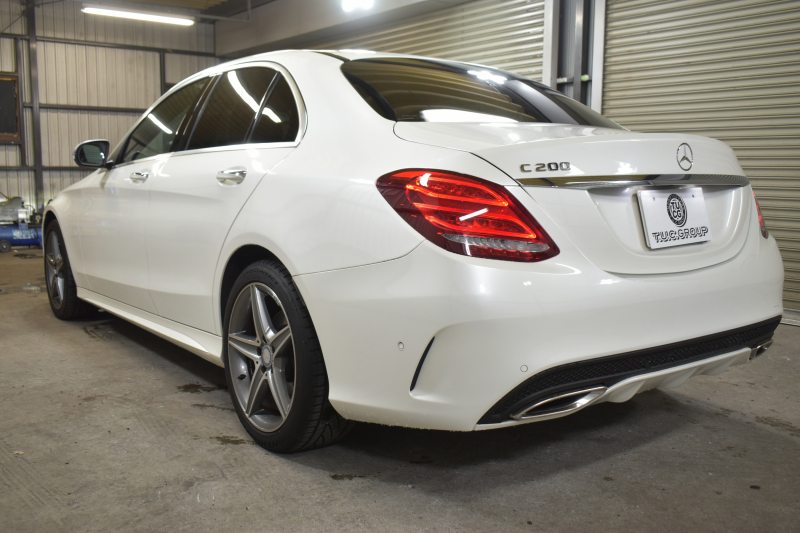 メルセデスベンツ Cクラス C200AVG AMGﾗｲﾝ ﾚｻﾞｰｴｸｽｸﾙｰｼﾌﾞ ﾚｰﾀﾞｰｾｰﾌﾃｨP 2年保証 高出力Eg ﾋｰﾀｰ黒本革  ﾃﾞｨｽﾄﾛﾆｯｸ ﾌﾞﾗｲﾝﾄﾞS ｷ-ﾚｽGo AMGｴｱﾛ18AW 電動Fﾄﾗﾝｸ ﾍｯﾄﾞUPﾃﾞｨｽﾌﾟﾚｲ 地ﾃﾞｼﾞBｶﾒ