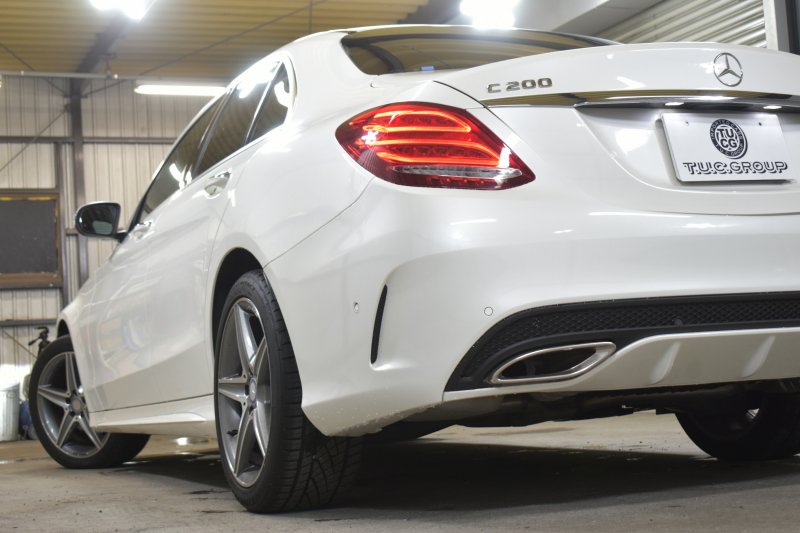 メルセデスベンツ Cクラス C200AVG AMGﾗｲﾝ ﾚｻﾞｰｴｸｽｸﾙｰｼﾌﾞ ﾚｰﾀﾞｰｾｰﾌﾃｨP 2年保証 高出力Eg ﾋｰﾀｰ黒本革  ﾃﾞｨｽﾄﾛﾆｯｸ ﾌﾞﾗｲﾝﾄﾞS ｷ-ﾚｽGo AMGｴｱﾛ18AW 電動Fﾄﾗﾝｸ ﾍｯﾄﾞUPﾃﾞｨｽﾌﾟﾚｲ 地ﾃﾞｼﾞBｶﾒ