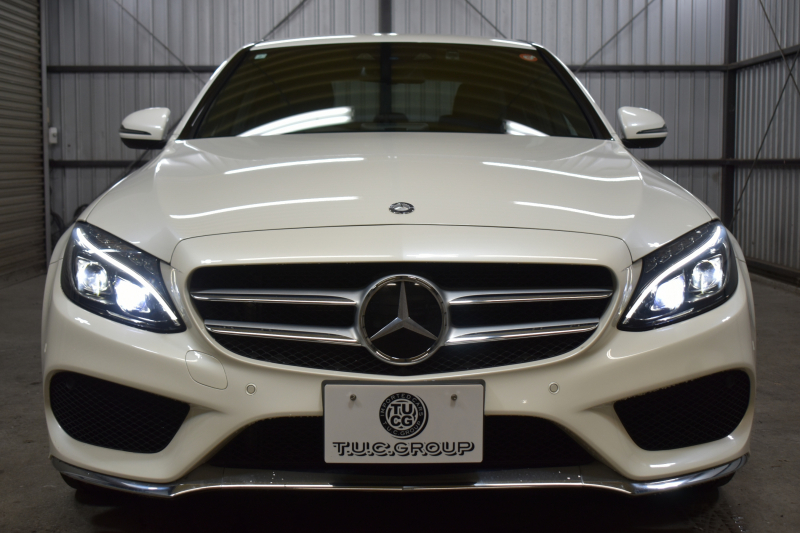 メルセデスベンツ Cクラス C200AVG AMGﾗｲﾝ ﾚｻﾞｰｴｸｽｸﾙｰｼﾌﾞ ﾚｰﾀﾞｰｾｰﾌﾃｨP 2年保証 高出力Eg ﾋｰﾀｰ黒本革  ﾃﾞｨｽﾄﾛﾆｯｸ ﾌﾞﾗｲﾝﾄﾞS ｷ-ﾚｽGo AMGｴｱﾛ18AW 電動Fﾄﾗﾝｸ ﾍｯﾄﾞUPﾃﾞｨｽﾌﾟﾚｲ 地ﾃﾞｼﾞBｶﾒ