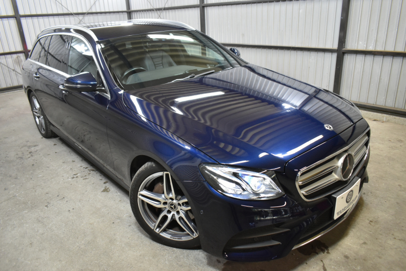 メルセデスベンツ Eクラス E220d ﾜｺﾞﾝ AVG ｽﾎﾟｰﾂ本革仕様 ﾚｰﾀﾞｰSP 2年保証  全席ﾋｰﾀｰ黒革 ﾃﾞｨｽﾄﾛ ﾌﾞﾗｲﾝﾄﾞS ﾚｰﾝﾁｪﾝｼﾞA ｷｰﾚｽGO AMGｴｱﾛ19AW 自動Fｹﾞｰﾄ ﾌﾞﾙﾒｽﾀｰ 地ﾃﾞｼﾞ360ｶﾒ