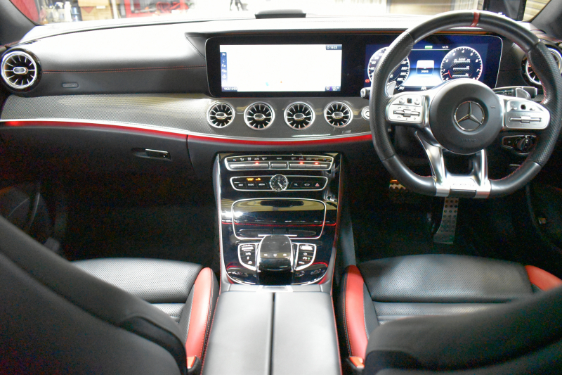 AMG Eクラス E53 4ﾏﾁｯｸ+ｸｰﾍﾟ ｴｸｽｸﾙｰｼﾌﾞ ﾚｰﾀﾞｰｾｰﾌﾃｨP 3.0ﾘｯﾀｰ/435馬力 MEｺﾈｸﾄ 9速AT 4WD ﾊﾟﾉﾗﾏｻﾝﾙｰﾌ ﾋｰﾀｰｸｰﾗｰ赤黒革 ﾃﾞｨｽﾄﾛ BSM Lﾁｪﾝｼﾞ AMGｴｱﾛ20AW ｷｰﾚｽGO PTS ﾌﾞﾙﾒｽﾀｰ HUD ﾌｯﾄﾄﾗﾝｸ LEDﾍｯﾄﾞﾗｲﾄ 地ﾃﾞｼﾞﾅﾋﾞ 360ｶﾒﾗ 2年保証