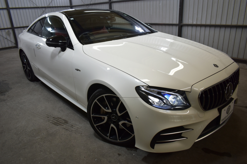 AMG Eクラス E53 4ﾏﾁｯｸ+ｸｰﾍﾟ ｴｸｽｸﾙｰｼﾌﾞ ﾚｰﾀﾞｰｾｰﾌﾃｨP 3.0ﾘｯﾀｰ/435馬力 MEｺﾈｸﾄ 9速AT 4WD ﾊﾟﾉﾗﾏｻﾝﾙｰﾌ ﾋｰﾀｰｸｰﾗｰ赤黒革 ﾃﾞｨｽﾄﾛ BSM Lﾁｪﾝｼﾞ AMGｴｱﾛ20AW ｷｰﾚｽGO PTS ﾌﾞﾙﾒｽﾀｰ HUD ﾌｯﾄﾄﾗﾝｸ LEDﾍｯﾄﾞﾗｲﾄ 地ﾃﾞｼﾞﾅﾋﾞ 360ｶﾒﾗ 2年保証