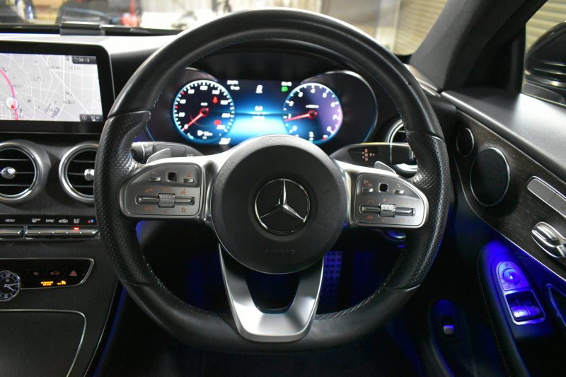 メルセデスベンツ Cクラス C180ｸｰﾍﾟ ｽﾎﾟｰﾂ ﾚｻﾞｰｴｸｽｸﾙｰｼﾌﾞ ﾚｰﾀﾞｰSP 後期型  ﾊﾟﾉﾗﾏｻﾝﾙｰﾌ ﾋｰﾀｰ黒革 ｷｰﾚｽGo ﾃﾞｨｽﾄﾛ Bｽﾎﾟｯﾄ Lﾁｪﾝｼﾞ AMGｴｱﾛ19AW PTS HUD 地ﾃﾞｼﾞBｶﾒﾗ 2年保証