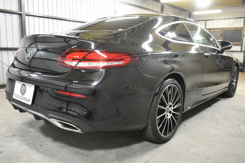 メルセデスベンツ Cクラス C180ｸｰﾍﾟ ｽﾎﾟｰﾂ ﾚｻﾞｰｴｸｽｸﾙｰｼﾌﾞ ﾚｰﾀﾞｰSP 後期型  ﾊﾟﾉﾗﾏｻﾝﾙｰﾌ ﾋｰﾀｰ黒革 ｷｰﾚｽGo ﾃﾞｨｽﾄﾛ Bｽﾎﾟｯﾄ Lﾁｪﾝｼﾞ AMGｴｱﾛ19AW PTS HUD 地ﾃﾞｼﾞBｶﾒﾗ 2年保証