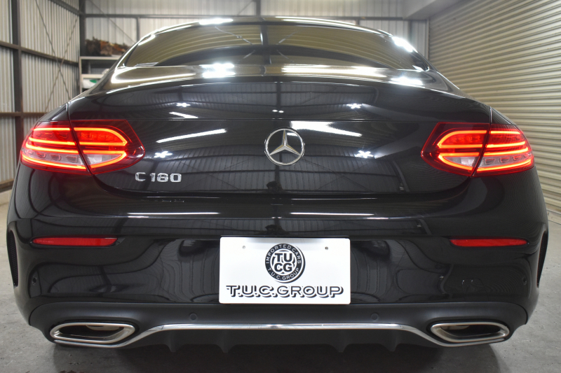 メルセデスベンツ Cクラス C180ｸｰﾍﾟ ｽﾎﾟｰﾂ ﾚｻﾞｰｴｸｽｸﾙｰｼﾌﾞ ﾚｰﾀﾞｰSP 後期型  ﾊﾟﾉﾗﾏｻﾝﾙｰﾌ ﾋｰﾀｰ黒革 ｷｰﾚｽGo ﾃﾞｨｽﾄﾛ Bｽﾎﾟｯﾄ Lﾁｪﾝｼﾞ AMGｴｱﾛ19AW PTS HUD 地ﾃﾞｼﾞBｶﾒﾗ 2年保証