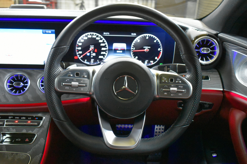 メルセデスベンツ CLS CLS220d ｽﾎﾟｰﾂ ｴｸｽｸﾙｰｼﾌﾞ ﾚｰﾀﾞｰSP ｻﾝﾙｰﾌ 全席ﾋｰﾀｰ&ﾍﾞﾝﾁﾚｰﾀｰ赤黒本革 ﾊﾟﾅﾒﾘｶｰﾅﾙｸｸﾞﾘﾙ ﾃﾞｨｽﾄﾛ BSM AMGｴｱﾛ19AW ｷｰGO ﾌｯﾄﾄﾗﾝｸ ﾌﾞﾙﾒｽﾀｰ 地ﾃﾞｼﾞ360ｶﾒﾗ ﾍｯﾄﾞｱｯﾌﾟﾃﾞｨｽﾌﾟﾚｲ ｴｱｻｽ 2年保証
