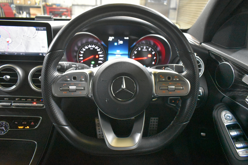 メルセデスベンツ Cクラス C200ﾜｺﾞﾝ AVG AMGﾗｲﾝ ﾊﾟﾉﾗﾏｻﾝﾙｰﾌ ﾚｰﾀﾞｰSP 後期型 ﾐｰｺﾈｸﾄ ﾃﾞｨｽﾄﾛ ﾚｰﾝﾁｪﾝｼﾞｱｼｽﾄ ﾌﾞﾗｲﾝﾄﾞS  ﾋｰﾀｰ黒革 AMGｴｱﾛ18AW ｷｰﾚｽGo PTS 電動Rｹﾞｰﾄ 地ﾃﾞｼﾞBｶﾒﾗ 2年保証