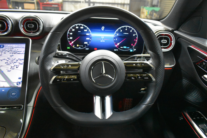 メルセデスベンツ Cクラス C200 ﾜｺﾞﾝ AVG AMGﾗｲﾝ ﾚｻﾞｰｴｸｽｸﾙｰｼﾌﾞﾍﾞｰｼｯｸP ﾘｱｱｸｽﾙｽﾃｱﾘﾝｸﾞ ﾊﾟﾉﾗﾏｻﾝﾙｰﾌ ﾚｰﾀﾞｰSP 新型Cｸﾗｽ ISG搭載  ﾋｰﾀｰ黒革ｼｰﾄ  ﾃﾞｨｽﾄﾛ ﾌﾞﾗｲﾝﾄﾞS Lﾁｪﾝｼﾞｱｼｽﾄ AMGｴｱﾛ18AW ｷｰGO MBUXﾅﾋﾞ360ｶﾒﾗ 2年保証