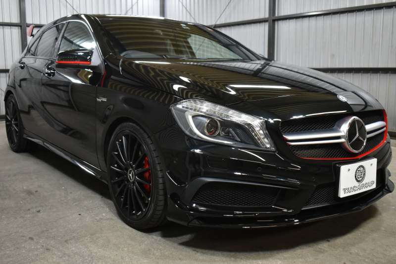 AMG Aクラス A45AMG 4M ｴﾃﾞｨｼｮﾝ1 200台限定 ｾｰﾌﾃｨP 正規D車 専用内装 AMGﾊﾟﾌｫｰﾏﾝｽｼｰﾄ AMG19AW ACC･CPA+･地デジHDDﾅﾋﾞ Bｶﾒﾗ ﾊﾟｰｸﾄﾛ 2年保証