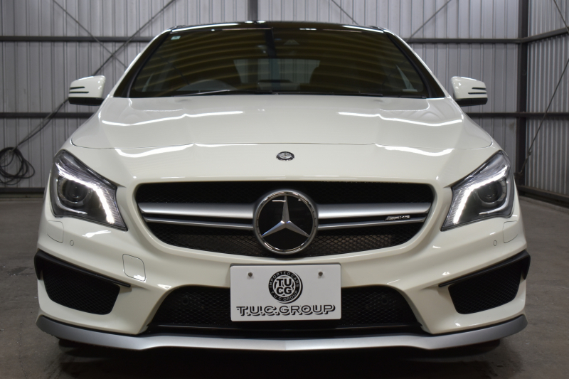 AMG CLAクラス CLA45 4ﾏﾁｯｸ ﾚｰﾀﾞｰｾｰﾌﾃｨP 高出力ｴﾝｼﾞﾝ360馬力 ﾊﾟﾉﾗﾏｻﾝﾙｰﾌ ﾋｰﾀｰ黒革 ﾃﾞｨｽﾄﾛﾆｯｸﾌﾟﾗｽ ﾌﾞﾗｲﾝﾄﾞｽﾎﾟｯﾄ AMGｴｱﾛ18AW 地ﾃﾞｼﾞ ﾊﾞｯｸｶﾒﾗ ﾊﾟｰｸﾄﾛﾆｯｸ 2年保証