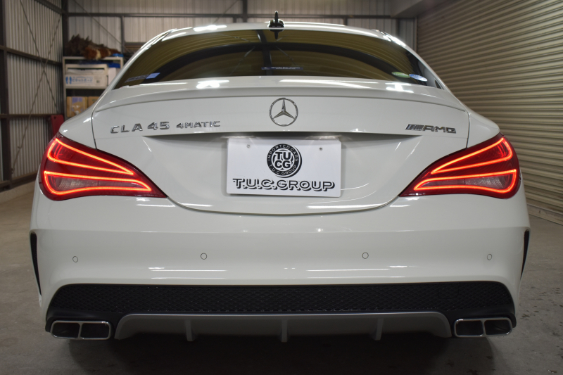 AMG CLAクラス CLA45 4ﾏﾁｯｸ ﾚｰﾀﾞｰｾｰﾌﾃｨP 高出力ｴﾝｼﾞﾝ360馬力 ﾊﾟﾉﾗﾏｻﾝﾙｰﾌ ﾋｰﾀｰ黒革 ﾃﾞｨｽﾄﾛﾆｯｸﾌﾟﾗｽ ﾌﾞﾗｲﾝﾄﾞｽﾎﾟｯﾄ AMGｴｱﾛ18AW 地ﾃﾞｼﾞ ﾊﾞｯｸｶﾒﾗ ﾊﾟｰｸﾄﾛﾆｯｸ 2年保証