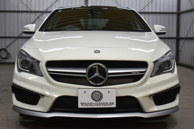 AMG CLAクラス CLA45 4ﾏﾁｯｸ ﾚｰﾀﾞｰｾｰﾌﾃｨP 高出力ｴﾝｼﾞﾝ360馬力 ﾊﾟﾉﾗﾏｻﾝﾙｰﾌ ﾋｰﾀｰ黒革 ﾃﾞｨｽﾄﾛﾆｯｸﾌﾟﾗｽ ﾌﾞﾗｲﾝﾄﾞｽﾎﾟｯﾄ AMGｴｱﾛ18AW 地ﾃﾞｼﾞ ﾊﾞｯｸｶﾒﾗ ﾊﾟｰｸﾄﾛﾆｯｸ 2年保証