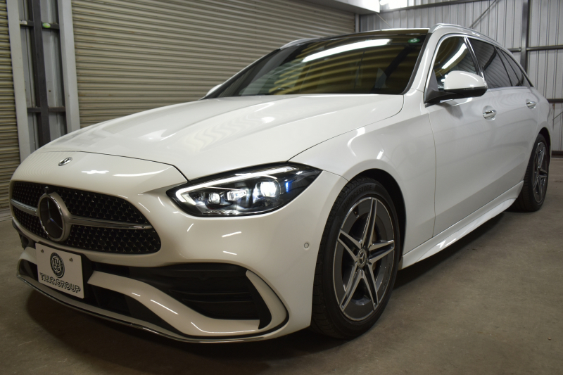 メルセデスベンツ Cクラス C220d ﾜｺﾞﾝ AVG AMGﾗｲﾝ ﾚｻﾞｰｴｸｽｸﾙｰｼﾌﾞ ﾚｰﾀﾞｰSP ISG搭載 ﾋｰﾀｰ黒革 ﾃﾞｨｽﾄﾛ AMGｴｱﾛ18AW ｷｰGO MBUXﾅﾋﾞ360ｶﾒ HUD 2年保証