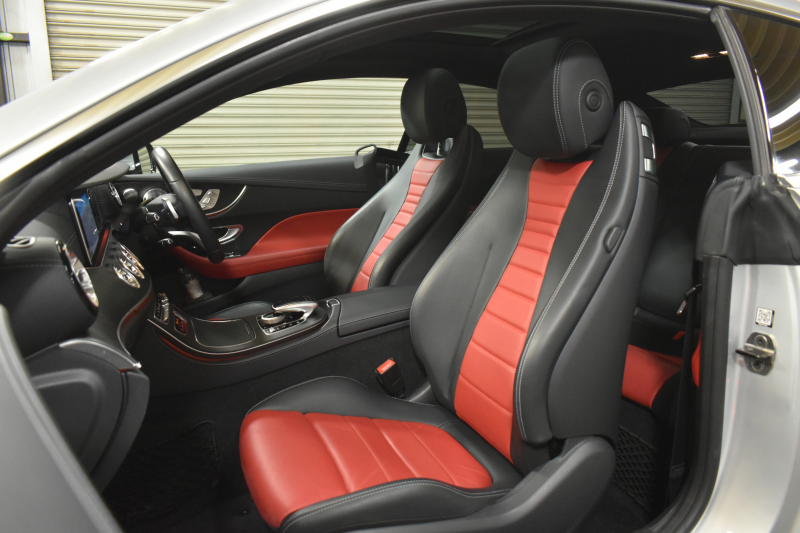 メルセデスベンツ Eクラス E200 ｸｰﾍﾟ ｽﾎﾟｰﾂ ﾚｻﾞｰﾊﾟｯｹｰｼﾞ ﾚｰﾀﾞｰｾｰﾌﾃｨP ﾊﾟﾉﾗﾏｻﾝﾙｰﾌ ﾋｰﾀｰｸｰﾗｰ赤黒革 ﾃﾞｨｽﾄﾛ BSM Lﾁｪﾝｼﾞ AMGｴｱﾛ19AW ｷｰGO PTS ﾌﾞﾙﾒｽﾀｰ HUD 地ﾃﾞｼﾞ360ｶﾒﾗ 2年保証