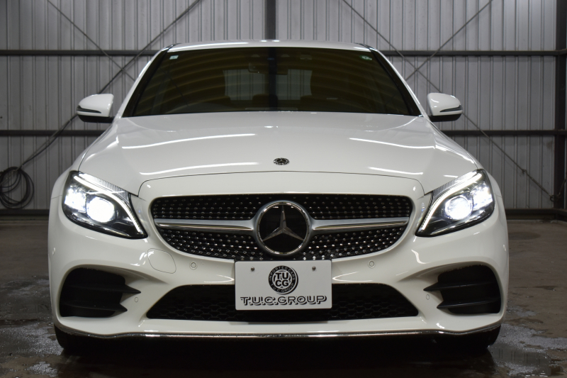 メルセデスベンツ Cクラス C220d AVG AMGﾗｲﾝ ﾚｰﾀﾞｰｾｰﾌﾃｨP 後期型  燃費18.9km  ﾋｰﾀｰ黒革 ﾃﾞｨｽﾄﾛ BSM Lﾁｪﾝｼﾞ 誤発進 AMGｴｱﾛ TWS19AW ｷｰﾚｽGO ﾊﾟｰｸﾄﾛ LEDﾍｯﾄﾞﾗｲﾄ ﾏﾙﾁｱﾝﾋﾞｴﾝﾄ 地ﾃﾞｼﾞﾅﾋﾞBｶﾒﾗ 2年保証